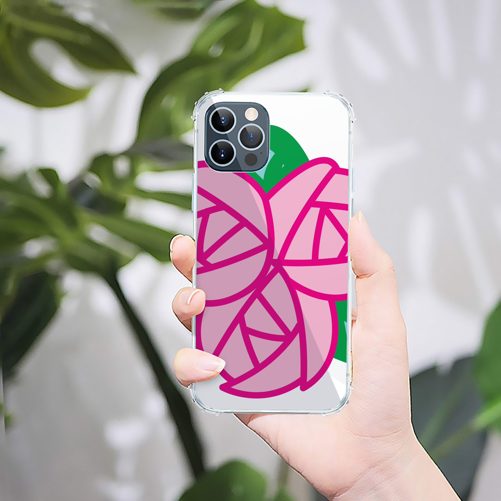 （画像用） Hello Kitty ハローキティ 【iPhone 12シリーズ対応】透明スマホケース（クリアソフトケース）